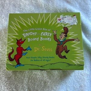 NWT The littlee green box of bright and early board books by Dr Seuss- set of 4